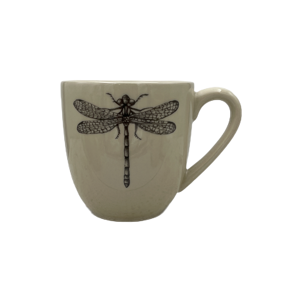 Iced Coffee Glass Mug, Dragonfly Coffee Mug Cup